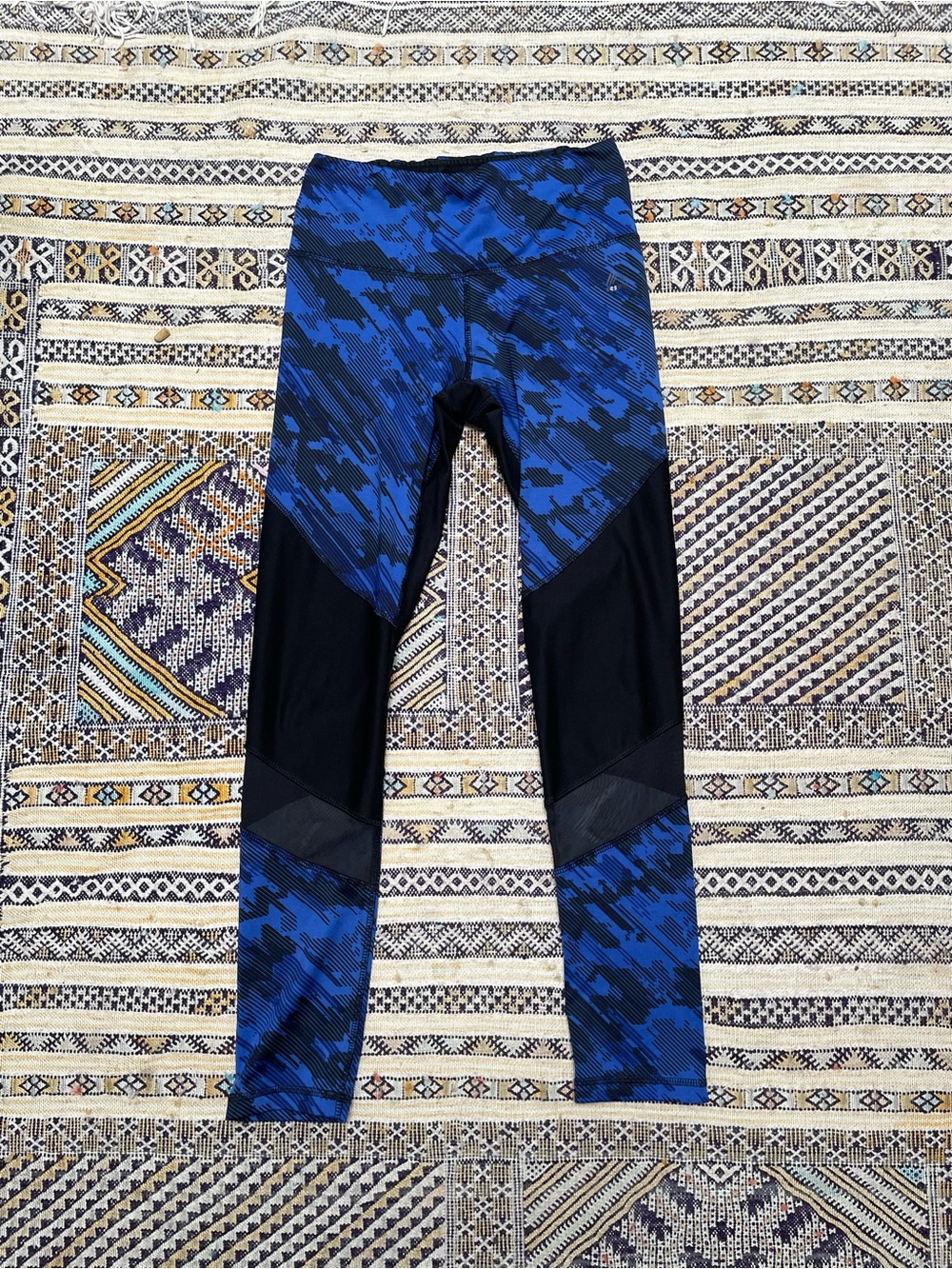 RBX Blue and Black Camo Leggings